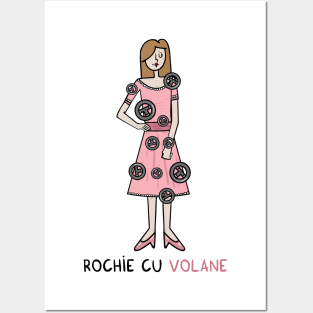 rochie cu volane Posters and Art